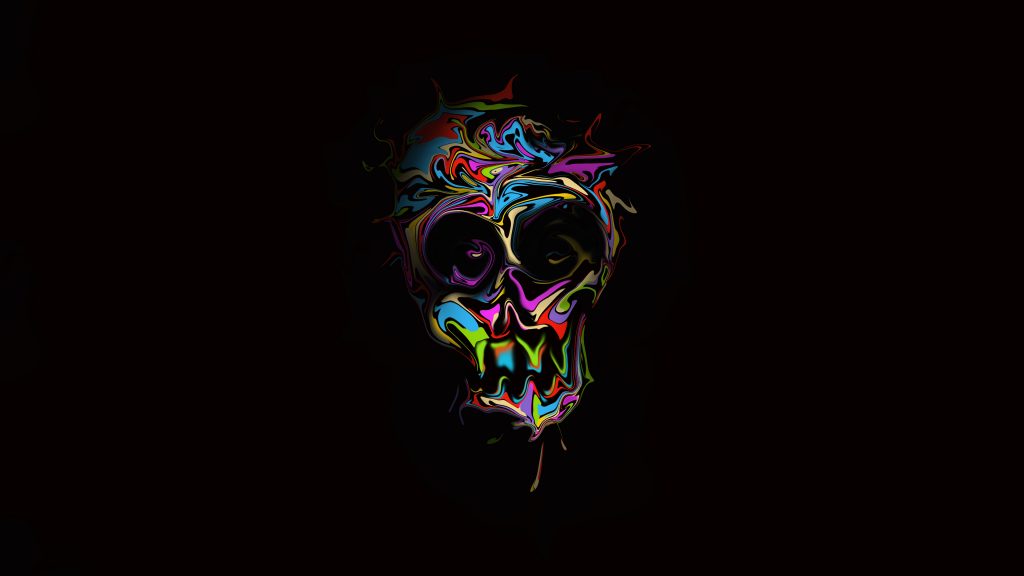 colors skull 4k wallpapers
