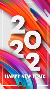 2022 New Year Colorful iPhone Wallpaper
