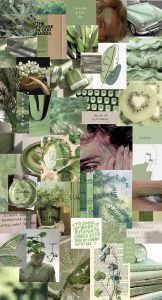 Aesthetic Collage Sage Green Wallpaper mobile