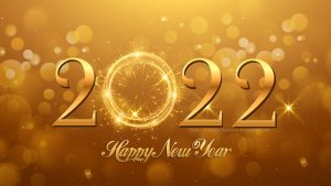 Happy New Year 2022 Golden Wallpaper