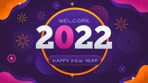 Welcome 2022 New Year HD Background