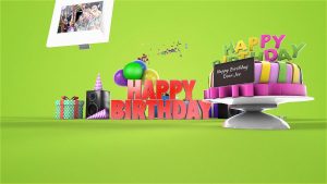 Video 3d Animation Happy Birthday Wishes