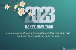 Happy New Year 2023 Greetings Card With Name Wishes