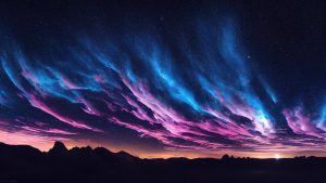Beautiful Night Sky Sunset 4k Desktop Wallpaper