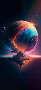 4k Amoled Wallpaper iPhone Mobile Space Colorful and Astonishing Planet