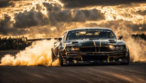 Muscle cars on track pictures wallpaper