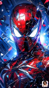 Spiderman iPhone Mobile Wallpapers Blue and Red