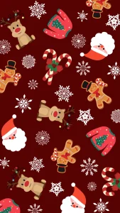 Christmas Ornaments Background iPhone