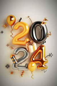 Cute Happy New Year 2024