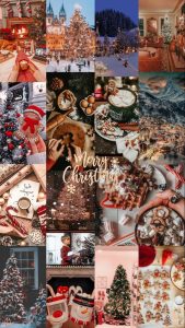 Marry Christmas Aesthetic iPhone 4k Wallpaper