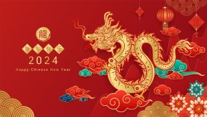 happy chinese new year 2024 chinese dragon