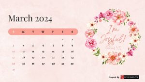 March 2024 Calendar Wallaper