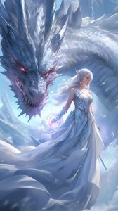 Dragon adn Princess iPhone Wallpaper