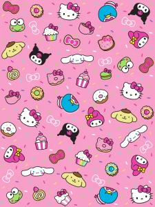 Hello Kitty Cute Pink All Character Wallpaper