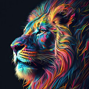 rgb lion wallpapers