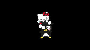 Badtz Maru and Hello Kitty 4k Wallpaper
