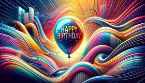 Happy Birthday Balloon HD Wallpaper 4k