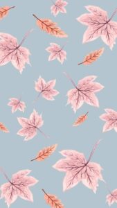 Aesthetic Falling Leaves Wallpaper