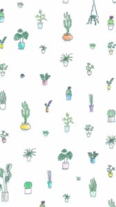 Cute Botanical Background Wallpaper