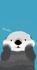 Cute Otter Phone Wallpaper