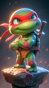 Cute Ninja Turtles iPhone Wallpaper