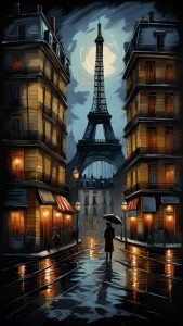 Eiffel Tower Paris Night Wallpaper
