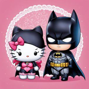 Hello Kitty and Batman HD