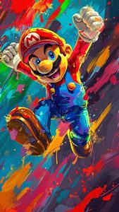 Super Mario Colors 4k iPhone Wallpaper