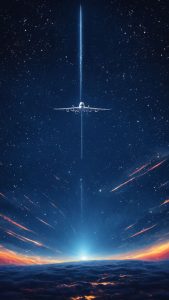 universe space planet pixel airplane wallpaper