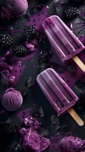 Blackberry Ice Cream Wallpaper