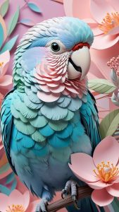 Cute Color Parakeet Wallpaper