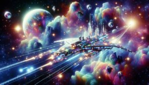 Futuristic Space City HD Wallpaper