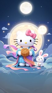 Hello Kitty Moon Wallpapers