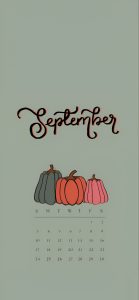 Hello September Calendar iPhone