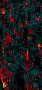 Neon lit city wallpapers