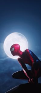 The Spiderman and moon