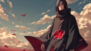 naruto itachi uchiha clouds desktop wallpaper