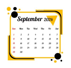 september 2024 calendar