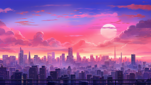 Marvelous 4K Cityscape at Dusk Wallpapers