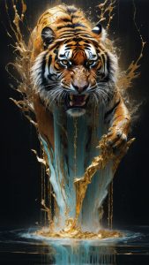 Silk Waterfalls Tiger Wallpapers