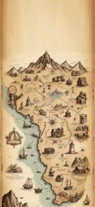 Vintage vibes classic map Wallpaper