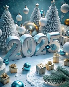 2025 Happy new year wallpaper