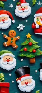 Wallpaper santa claus, christmas trees wallpaper