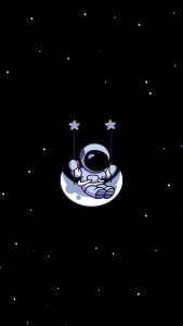 Cute Wallpaper Amoled Astronaut