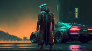 Cinematic Illustration Of A Character Standing Wallpaper Just A Thumbnail Dude