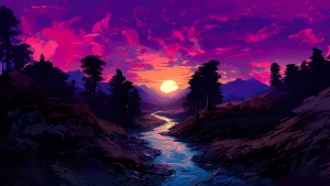 Heroscreen.cc Wallpapers 4k Japanese Nature Landscape Sunset