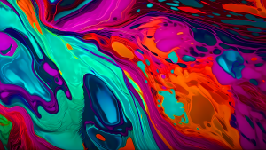 Liquid Abstract Colorful Texture Background Horizontal