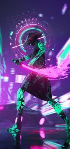 Neon Samurai Cyberpunk