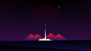 V3 290920 Rocket Minimalist Desktop Wallpaper Hd