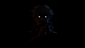 Satoru Gojo Minimalist Black background